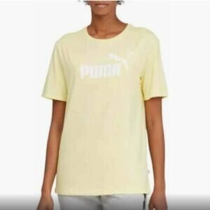 Puma Boyfriend Logo Tee Women's Size Small Athletic Activewear Gym Workout Run